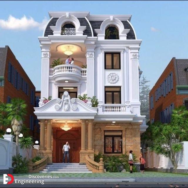 طراحی نما ساختمان سبک کلاسیک